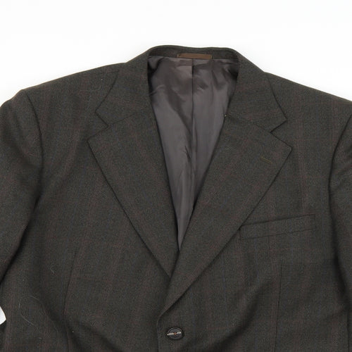 Preworn Mens Green Argyle/Diamond  Jacket Blazer