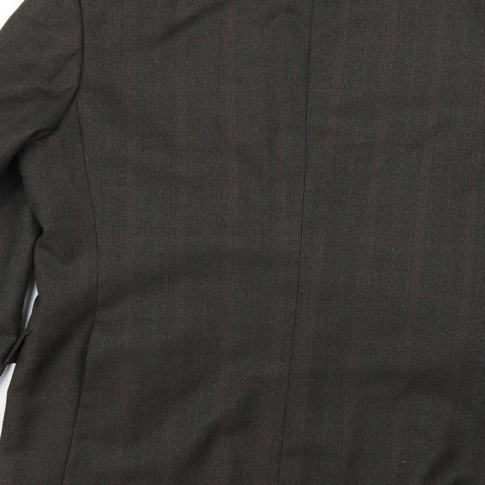 Preworn Mens Green Argyle/Diamond  Jacket Blazer
