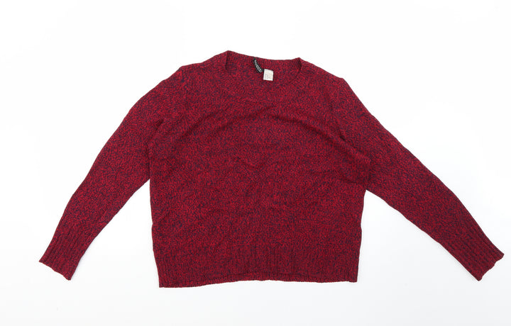 H&M Womens Red   Pullover Jumper Size M