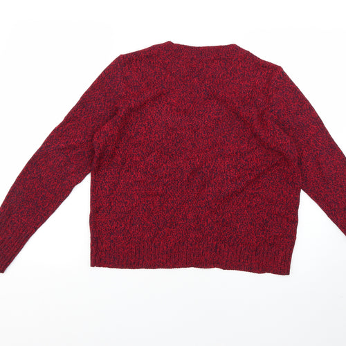 H&M Womens Red   Pullover Jumper Size M
