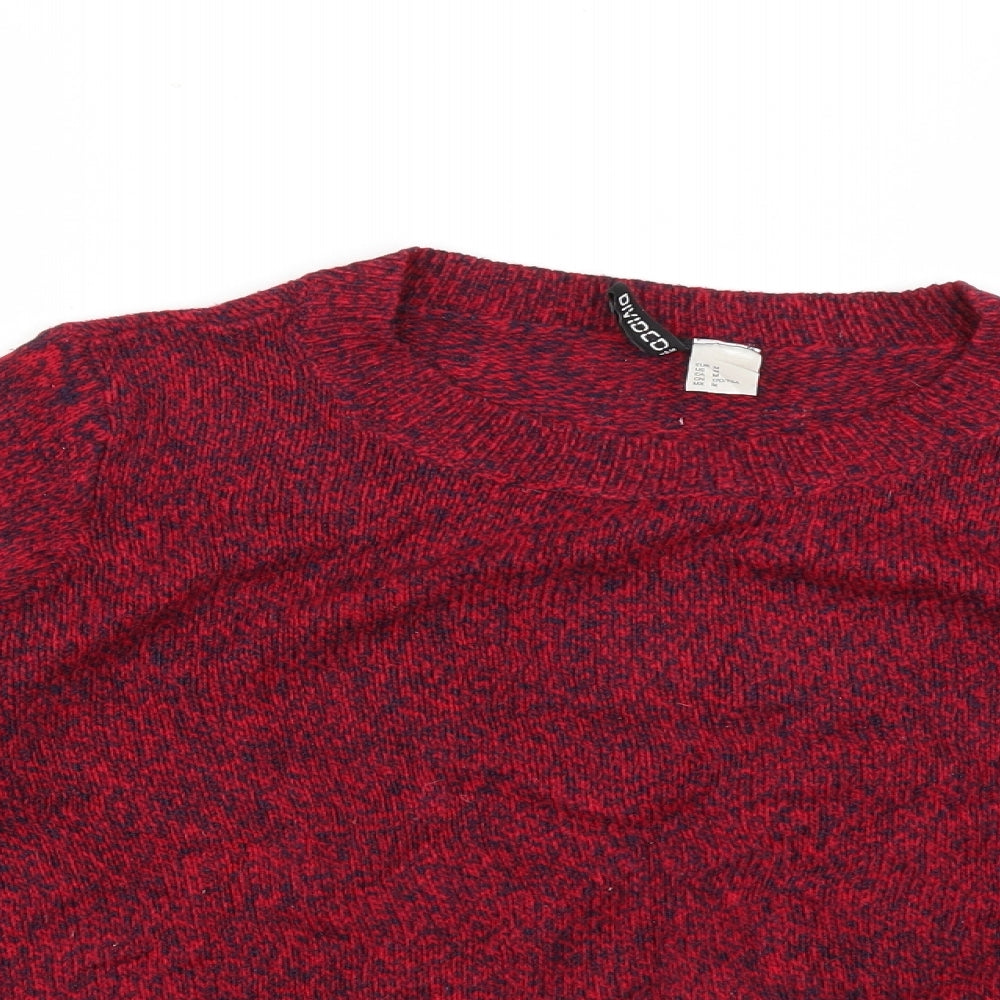H&M Womens Red   Pullover Jumper Size M