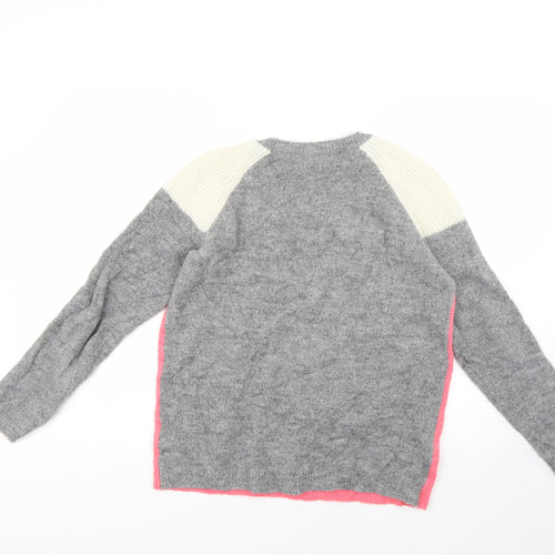 Marks and Spencer Womens Multicoloured Geometric  Pullover Jumper Size 10