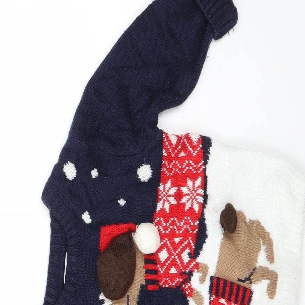 F&F Boys Multicoloured Geometric  Pullover Jumper Size 2-3 Years