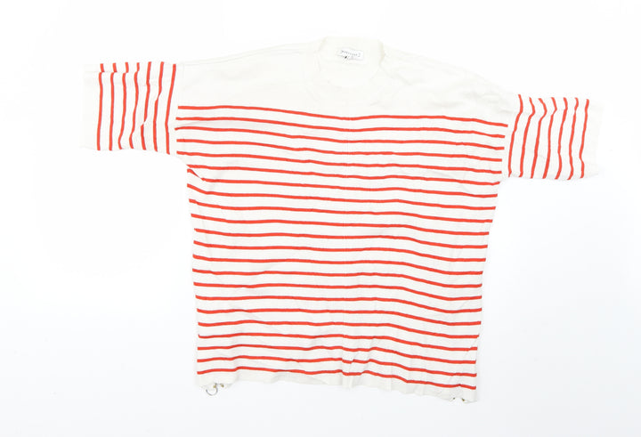 Warehouse Womens Multicoloured Striped Pullover Jumper Size 10