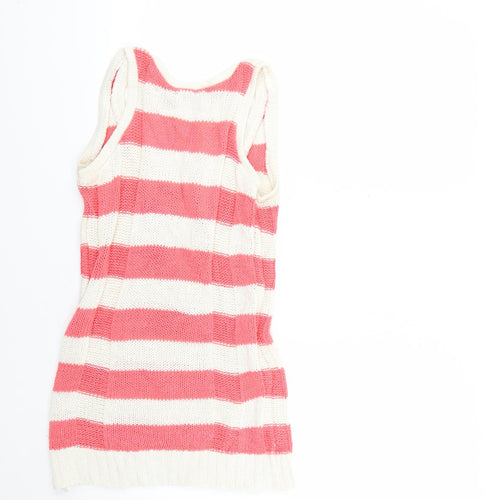 F&F Womens Multicoloured Striped  Pullover Jumper Size 8