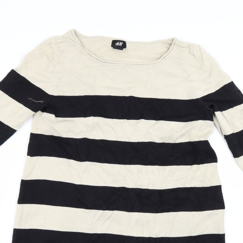 H&M Womens Multicoloured Striped  Jumper Dress  Size S