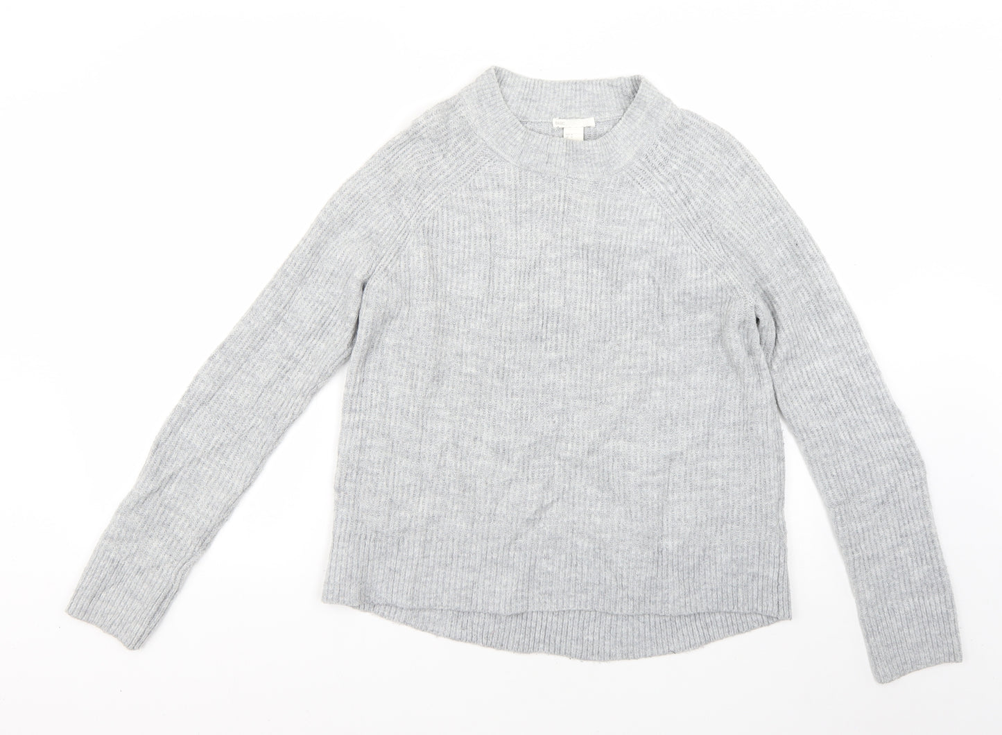H&M Womens Grey   Pullover Jumper Size M