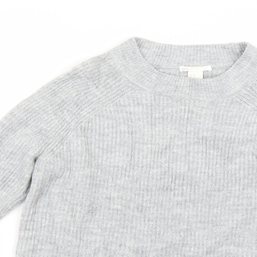 H&M Womens Grey   Pullover Jumper Size M
