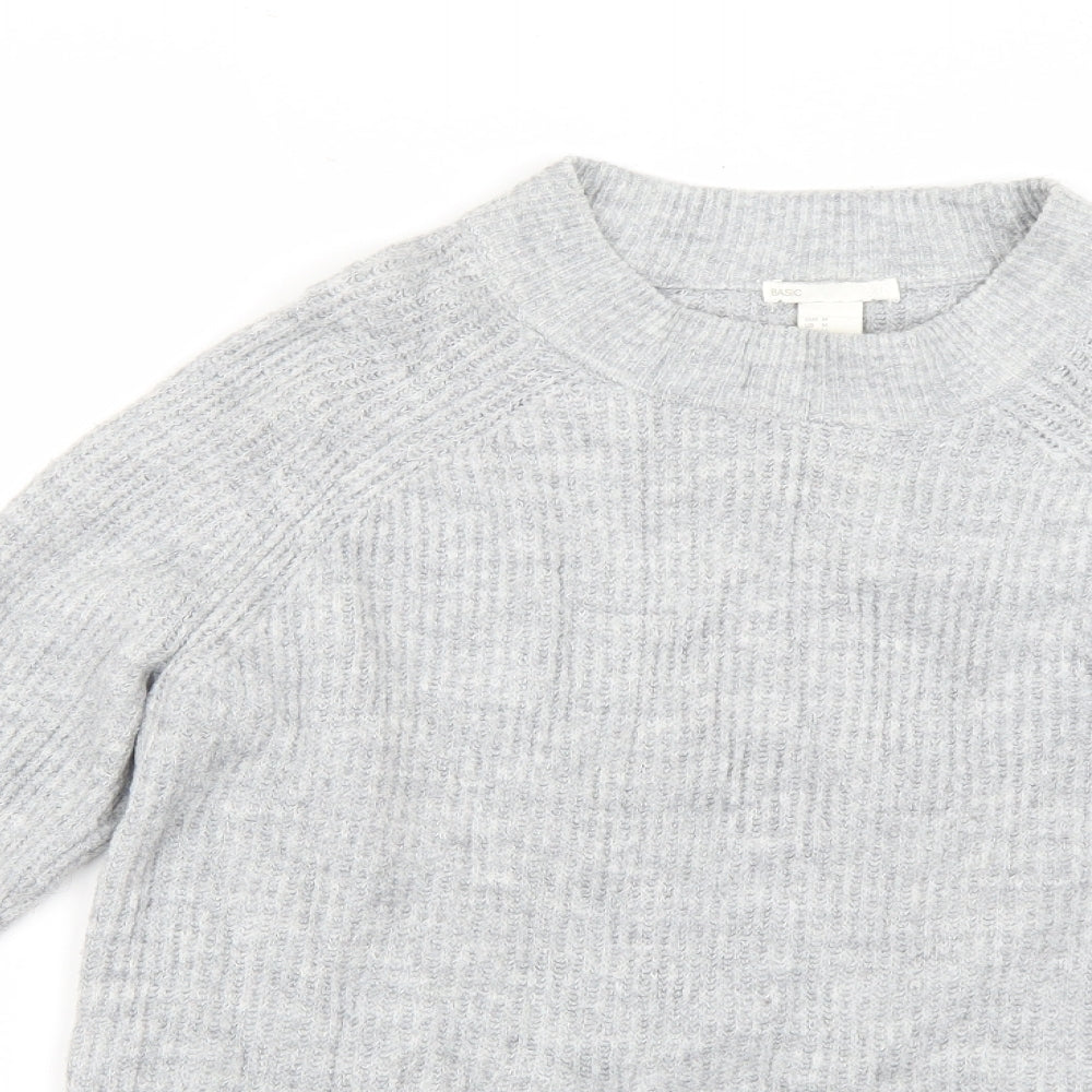 H&M Womens Grey   Pullover Jumper Size M