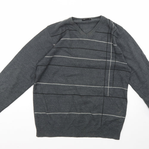 Cedar Wood State Mens Grey   Pullover Jumper Size M