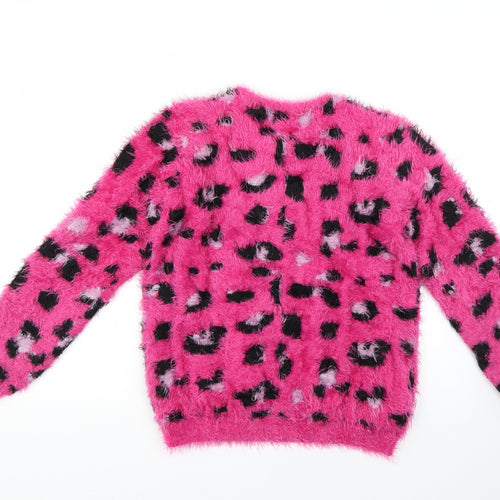 bluezoo Girls Multicoloured Animal Print  Pullover Jumper Size 12-13 Years