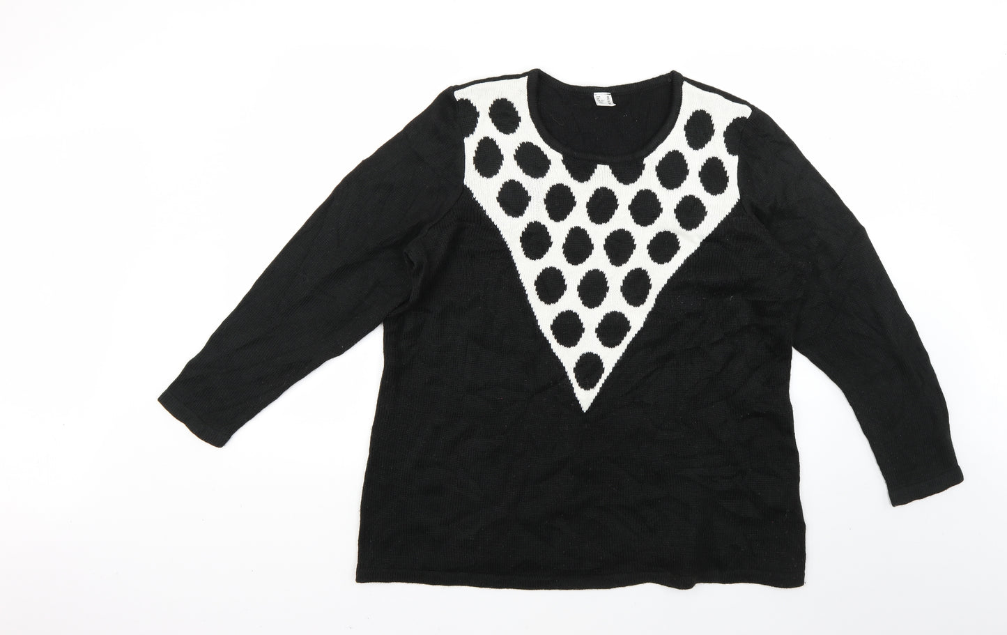 Preworn Womens Multicoloured Geometric  Pullover Jumper Size 22