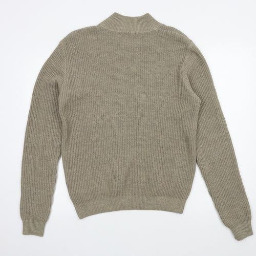Boohoo Womens Brown  Knit Pullover Jumper Size S