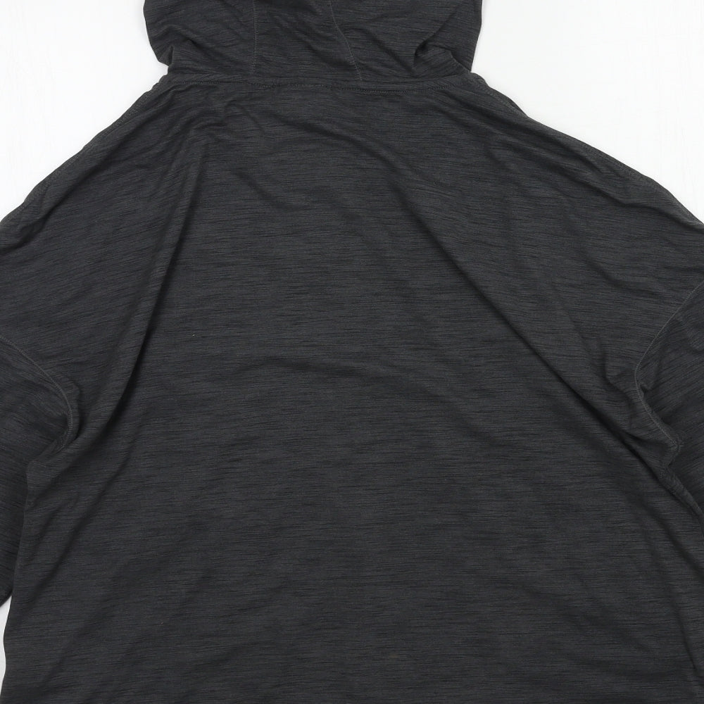 USA Pro Womens Grey  Jersey Full Zip Hoodie Size 14