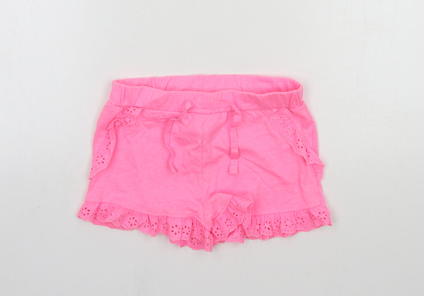 Primark Girls Pink  Jersey Sweat Shorts Size 5-6 Years