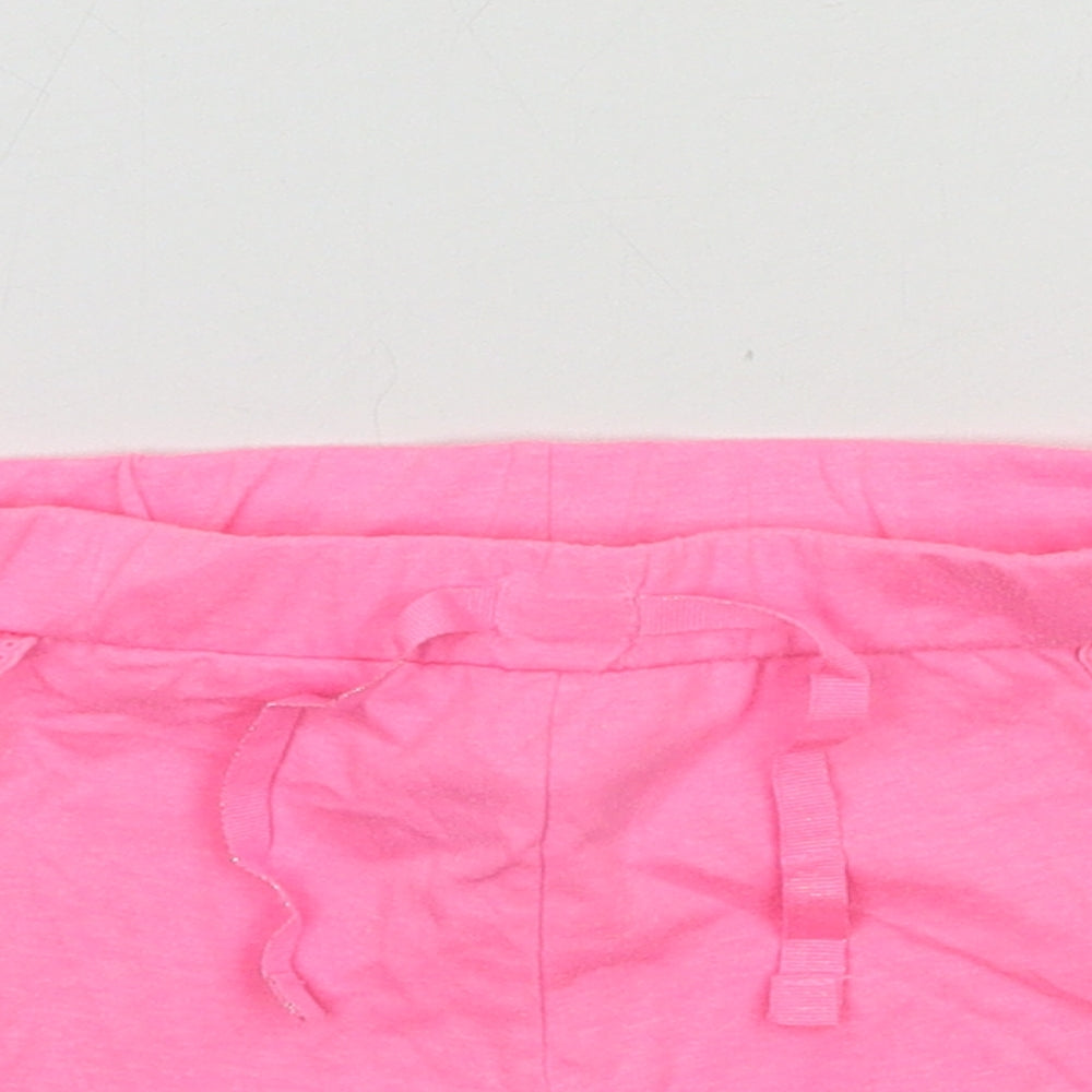 Primark Girls Pink  Jersey Sweat Shorts Size 5-6 Years