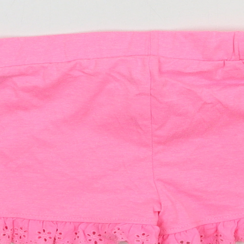 Primark Girls Pink  Jersey Sweat Shorts Size 5-6 Years
