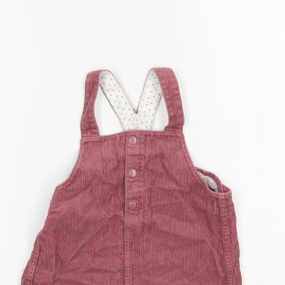 Marks and Spencer Girls Pink  Corduroy Pinafore/Dungaree Dress  Size 3-4 Years