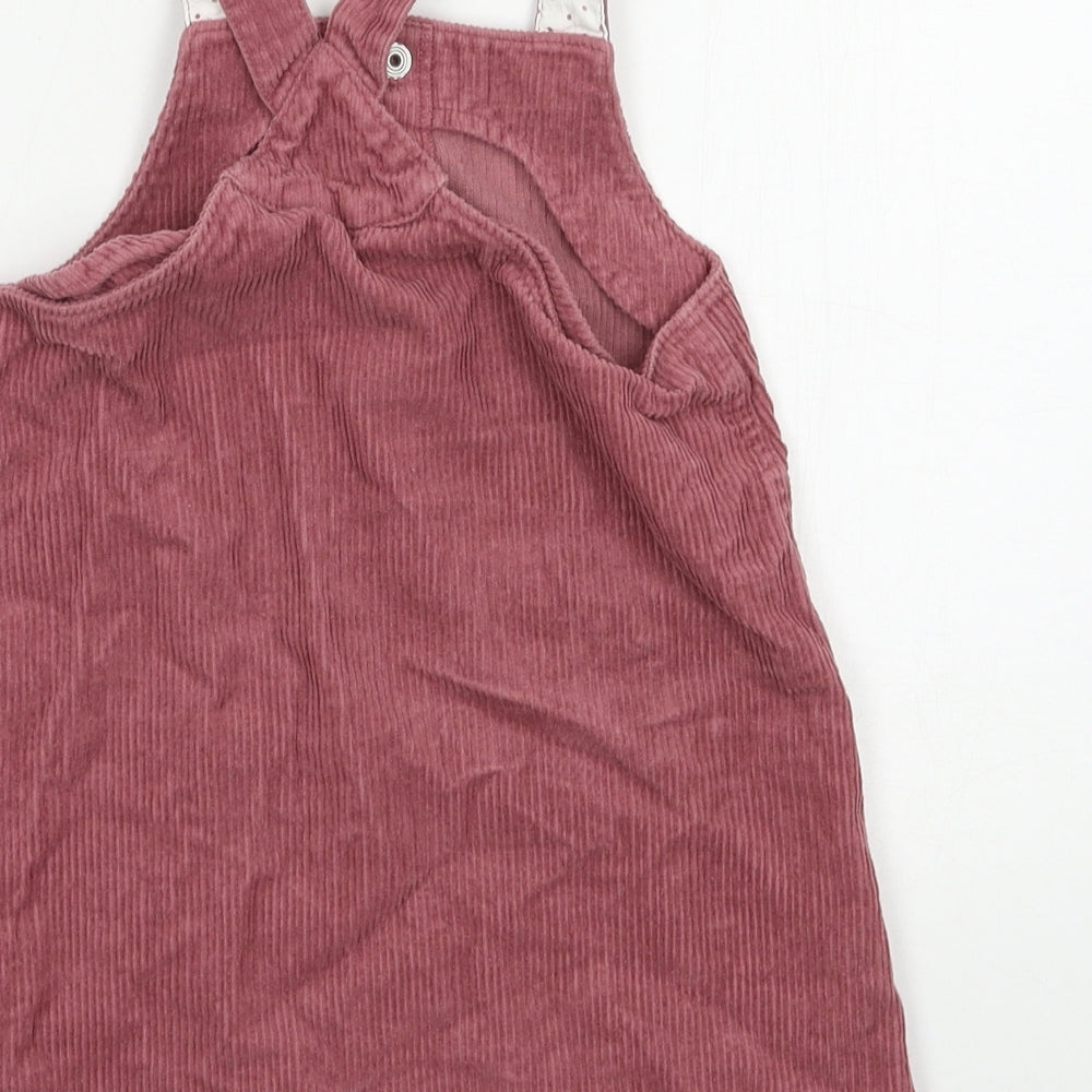 Marks and Spencer Girls Pink  Corduroy Pinafore/Dungaree Dress  Size 3-4 Years