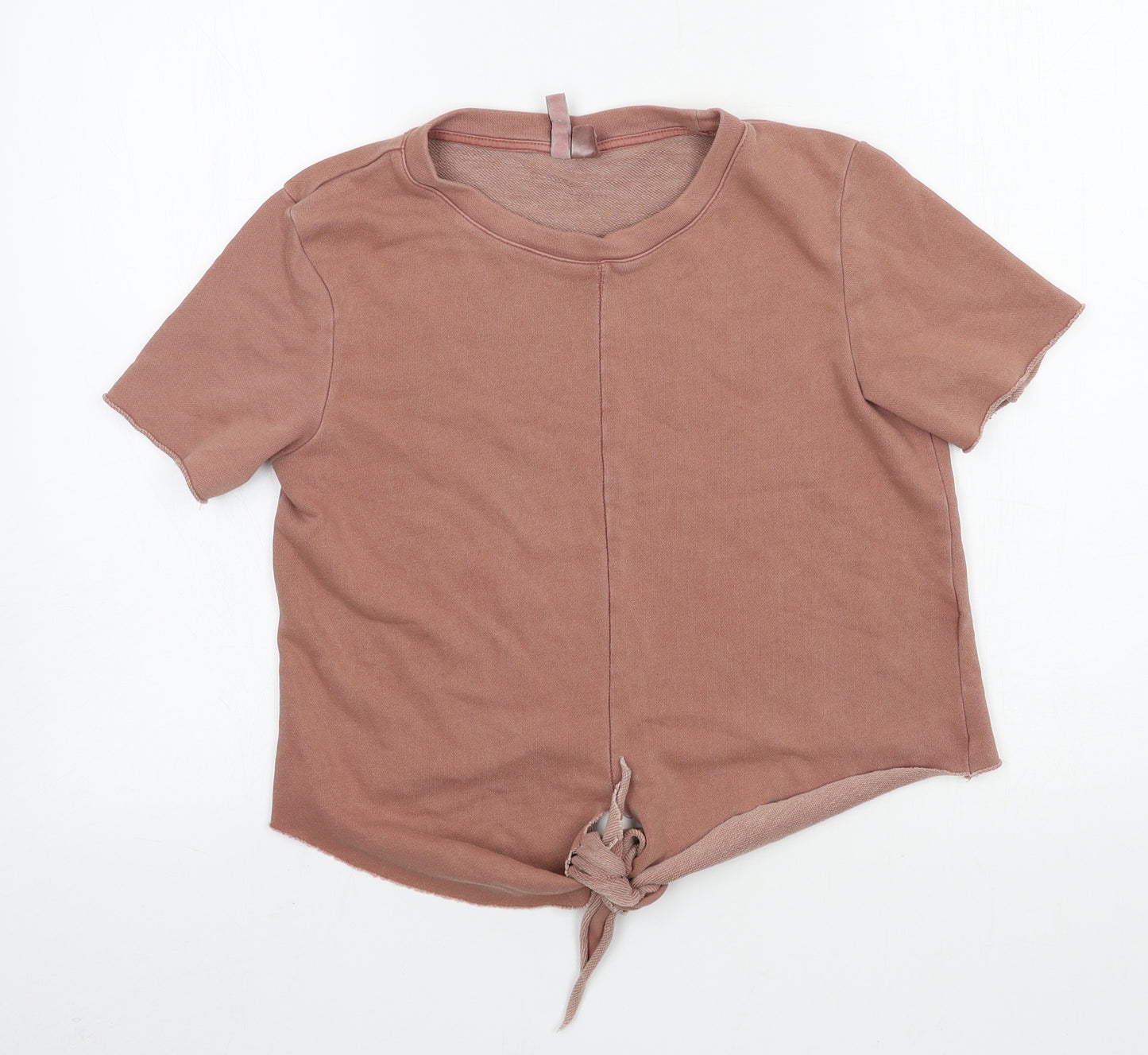 H&M Womens Pink  Jersey Basic T-Shirt Size S