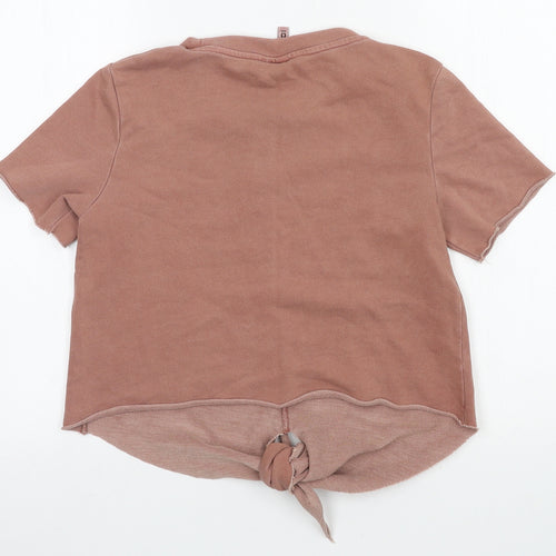 H&M Womens Pink  Jersey Basic T-Shirt Size S