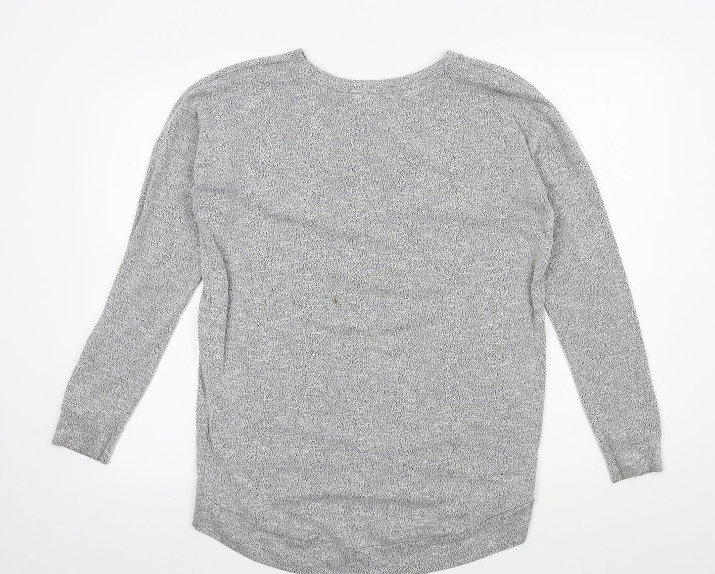 New Look Womens Grey  Jersey Pullover Sweatshirt Size 6  - Style