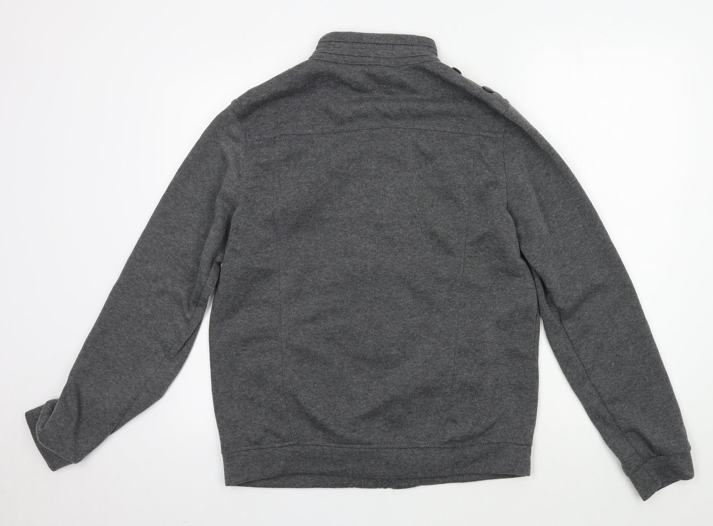 Preworn Mens Grey  Jersey Full Zip Sweatshirt Size XL