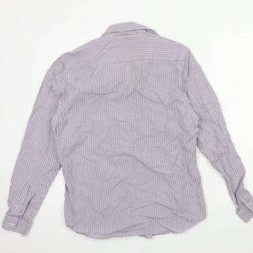 Topman Mens Blue Striped   Button-Up Size M