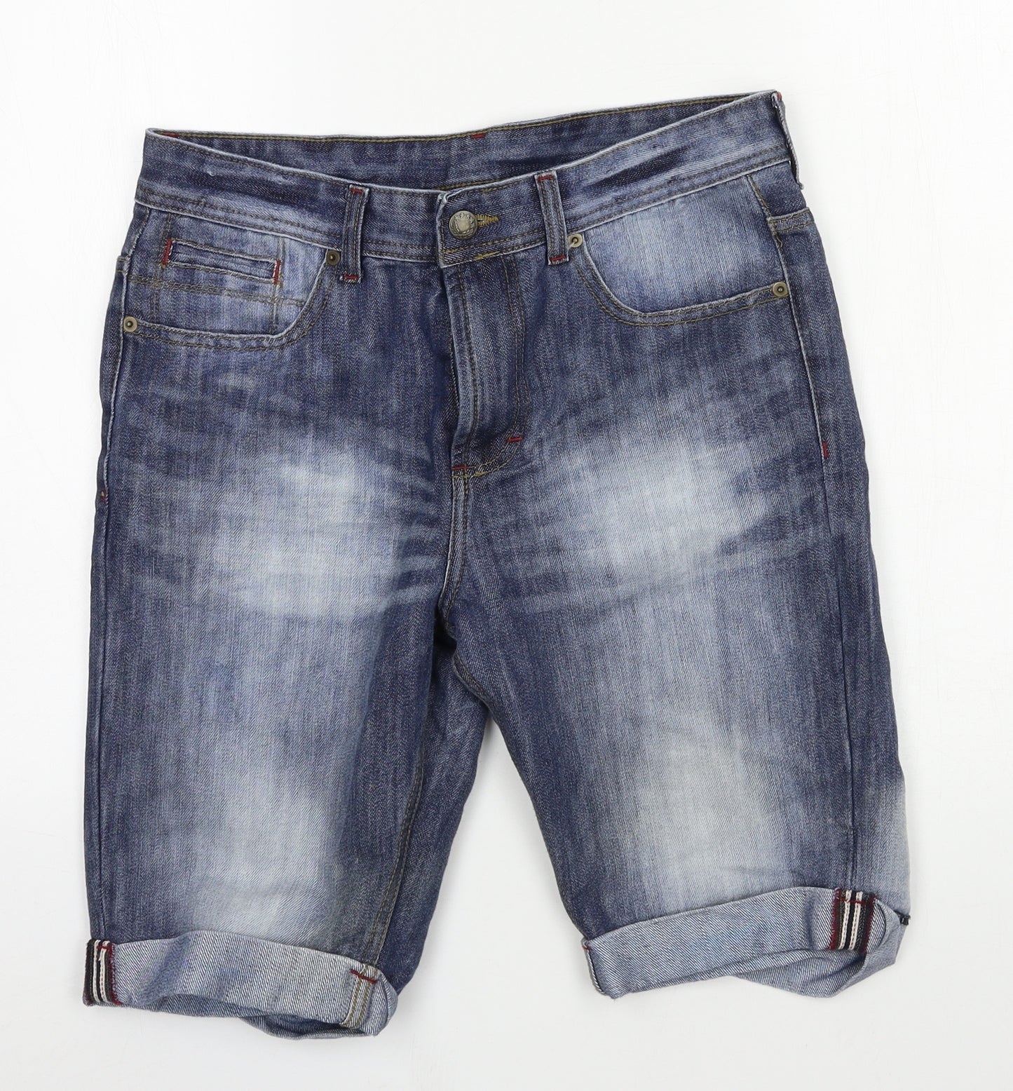 Denim & Co. Mens Blue  Denim Bermuda Shorts Size 32 in