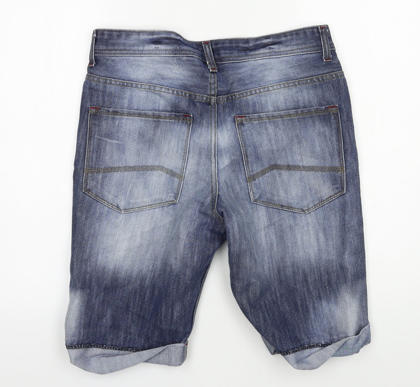 Denim & Co. Mens Blue  Denim Bermuda Shorts Size 32 in