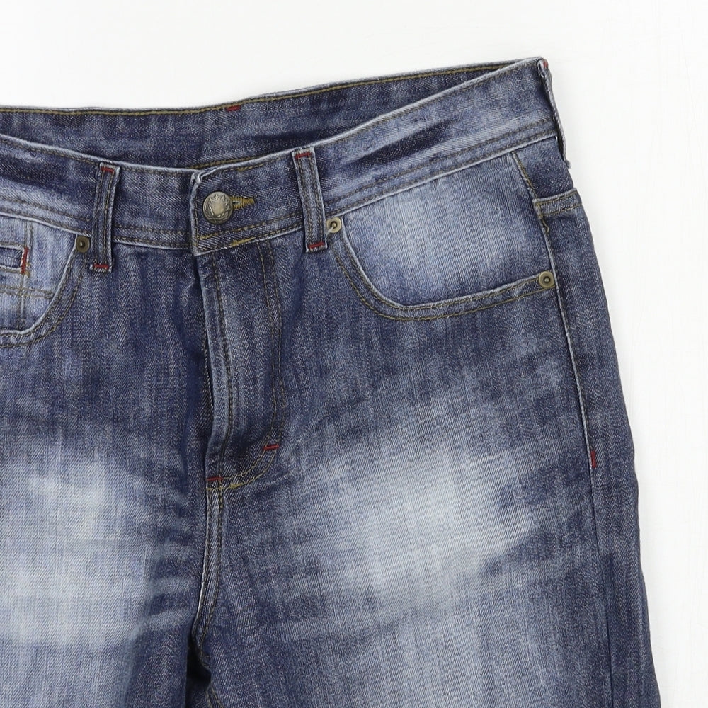 Denim & Co. Mens Blue  Denim Bermuda Shorts Size 32 in
