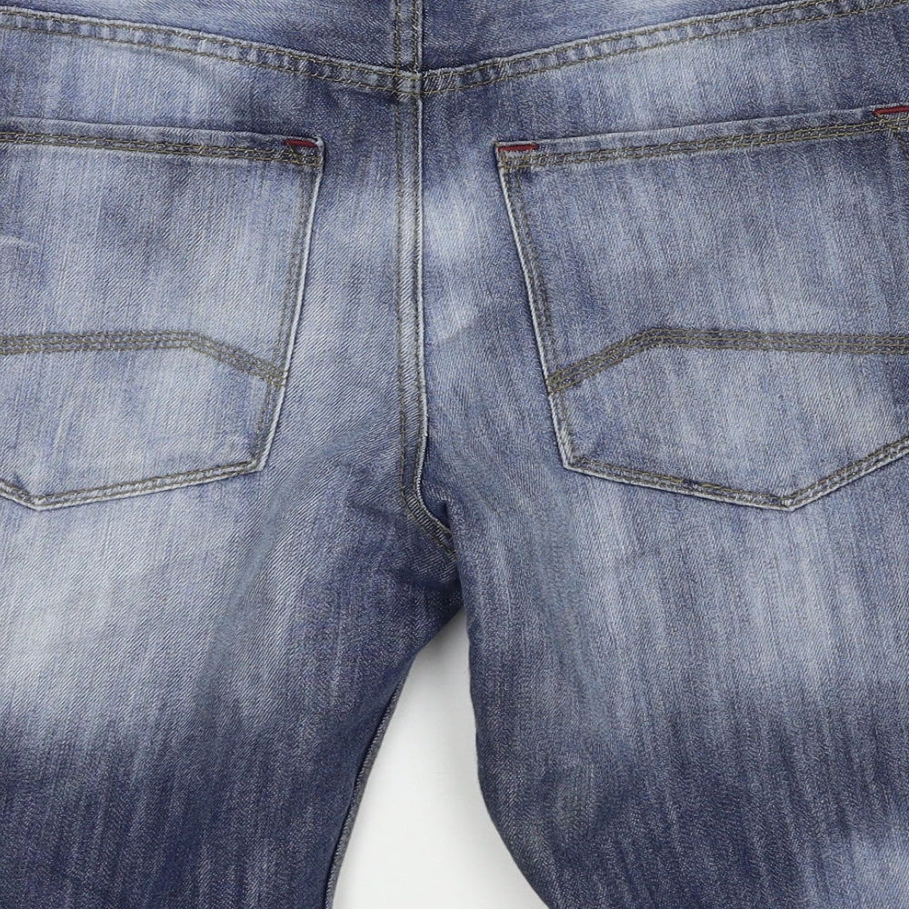 Denim & Co. Mens Blue  Denim Bermuda Shorts Size 32 in