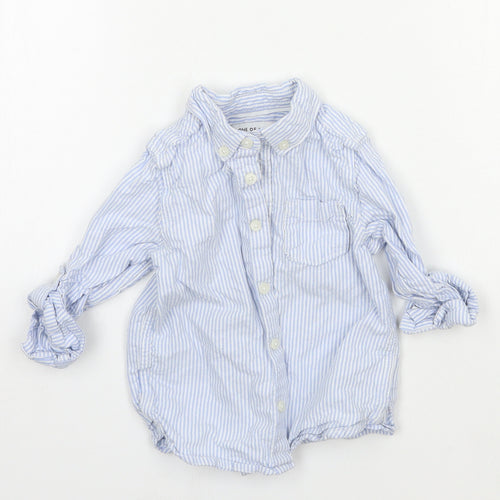 Marks and Spencer Boys Blue   Basic Button-Up Size 18-24 Months