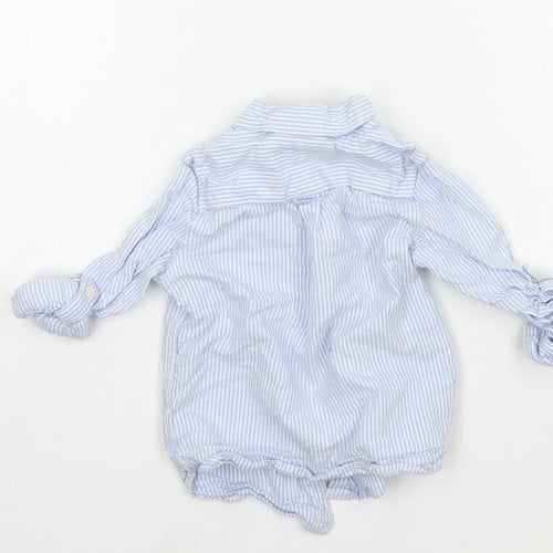 Marks and Spencer Boys Blue   Basic Button-Up Size 18-24 Months