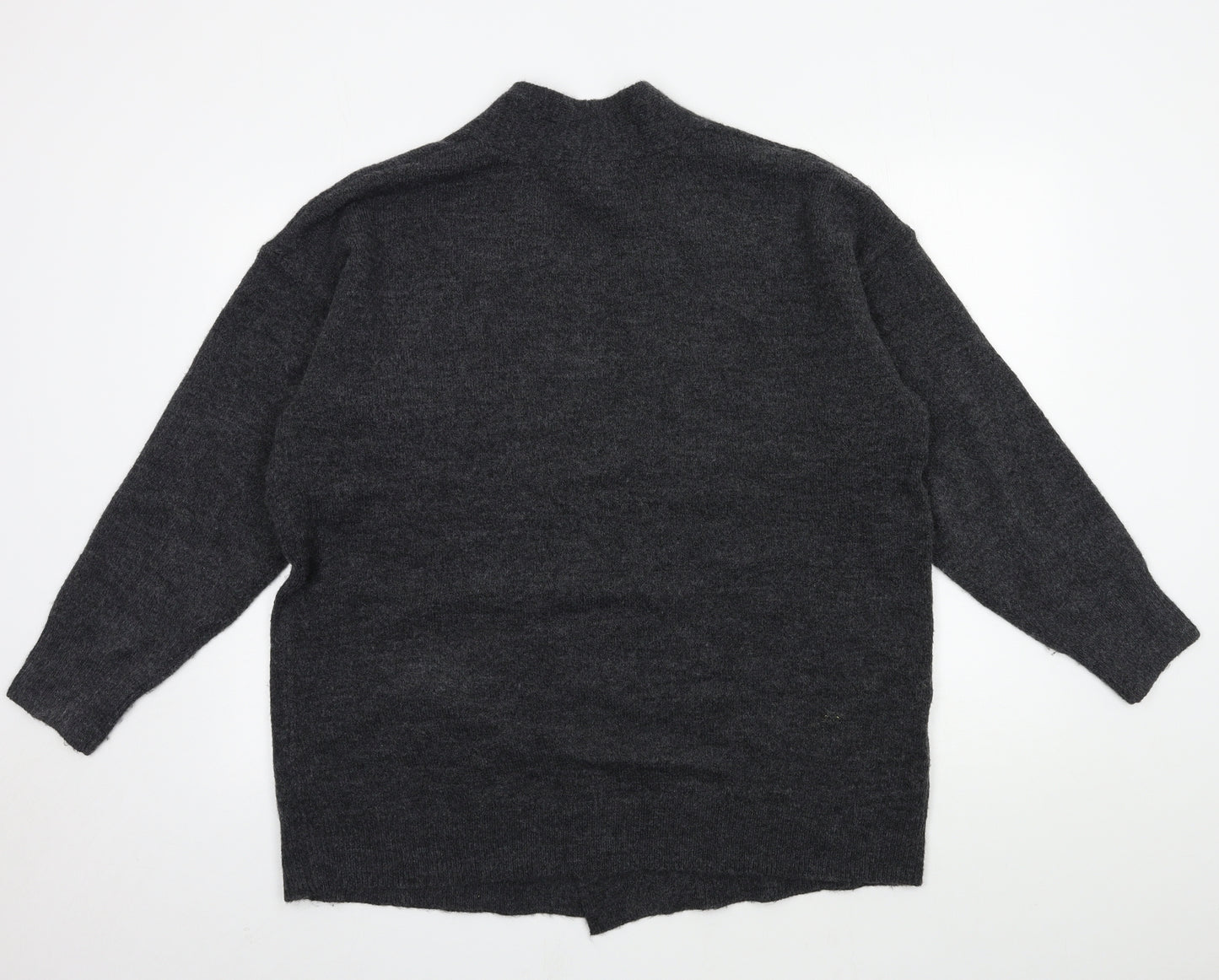 Nutmeg Womens Grey  Knit Cardigan Jumper Size 16