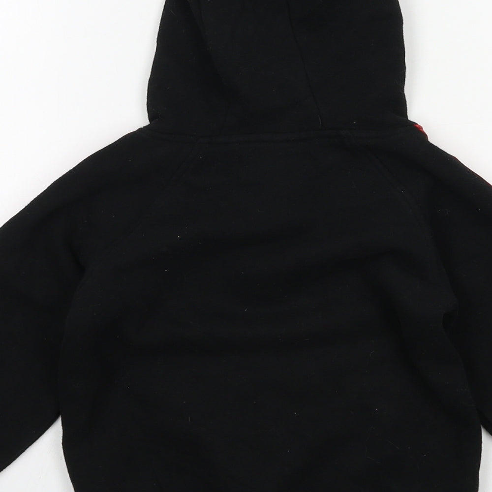 Matalan Boys Black  Jersey Pullover Hoodie Size 4 Years  - play the game