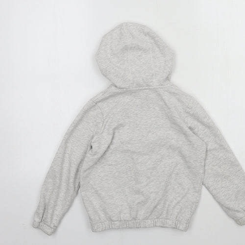 George Boys Grey  Jersey Full Zip Hoodie Size 7-8 Years