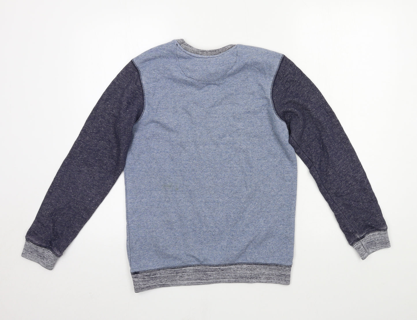 Marks and Spencer Boys Blue  Jersey Pullover Sweatshirt Size 11-12 Years