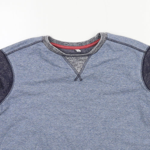 Marks and Spencer Boys Blue  Jersey Pullover Sweatshirt Size 11-12 Years