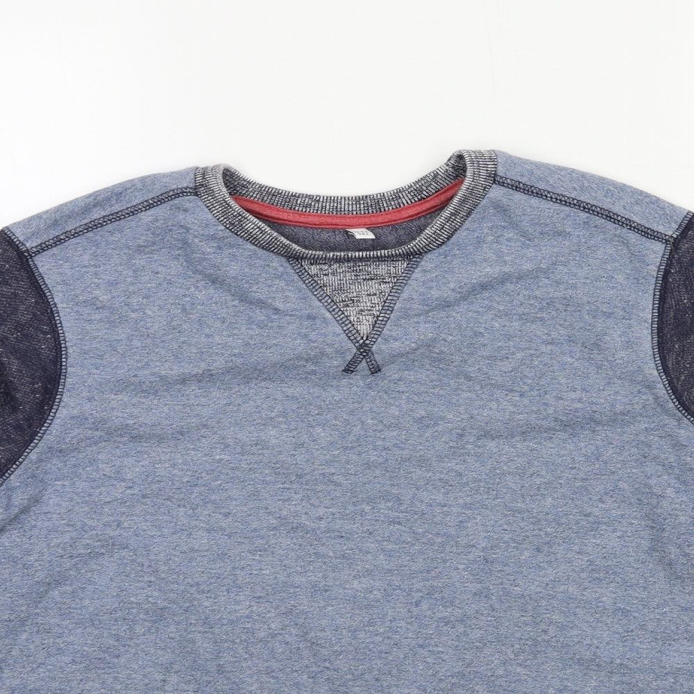 Marks and Spencer Boys Blue  Jersey Pullover Sweatshirt Size 11-12 Years