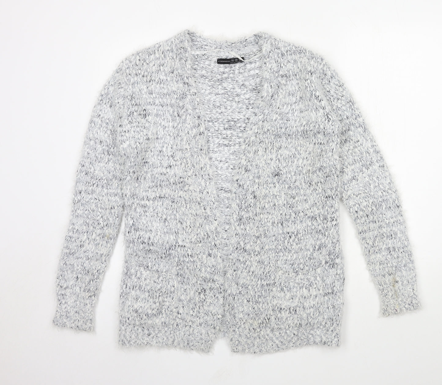 Atmosphere Womens Grey  Knit Cardigan Jumper Size 10