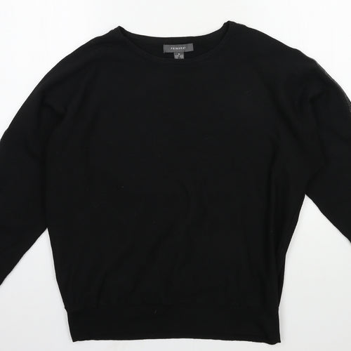 Primark Womens Black  Knit Pullover Jumper Size 12