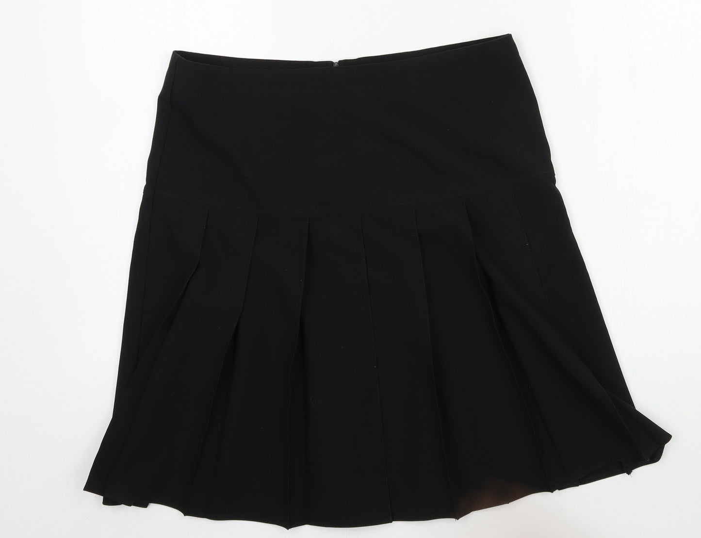 Preworn Womens Black   Flare Skirt Size 14
