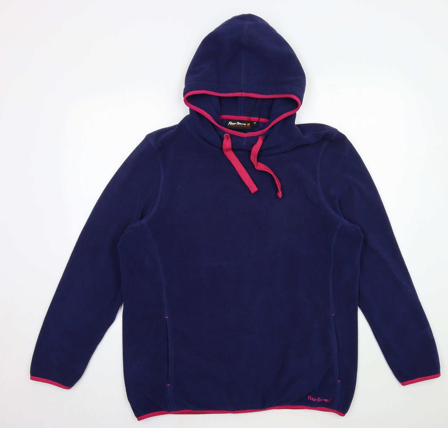 Peter Storm Womens Blue  Fleece Pullover Hoodie Size 18