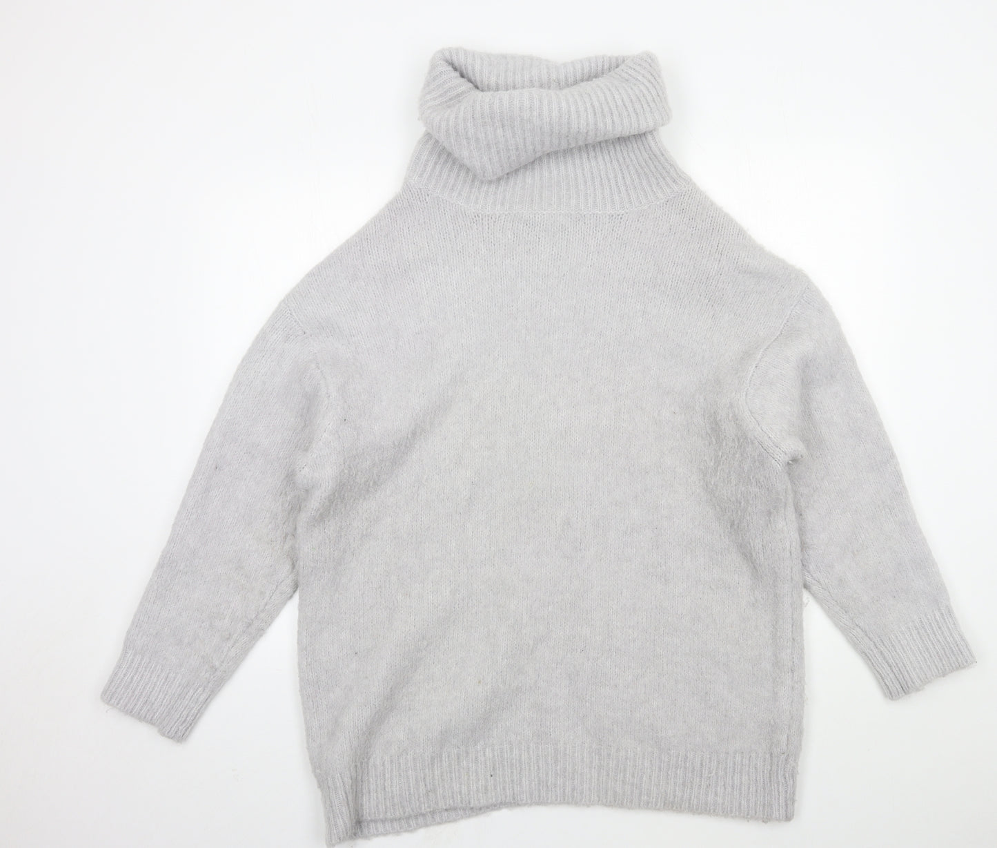 Zara Womens Grey  Knit Pullover Jumper Size M