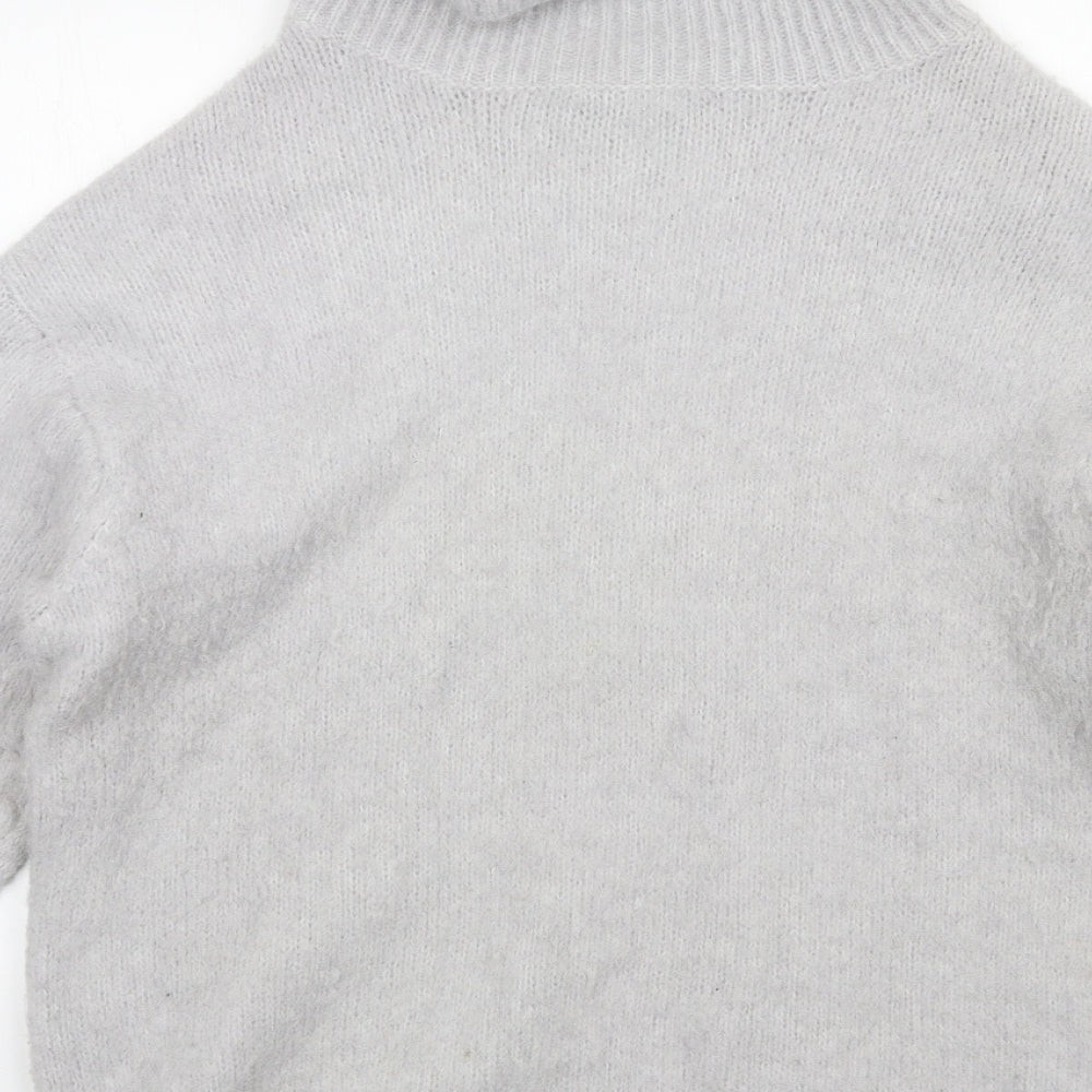 Zara Womens Grey  Knit Pullover Jumper Size M