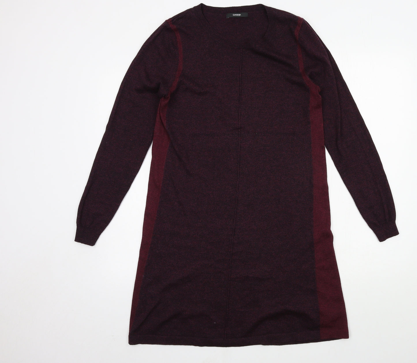 George Womens Purple  Knit Jumper Dress  Size 12