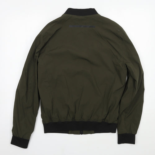 Zara Mens Green   Bomber Jacket Jacket Size S