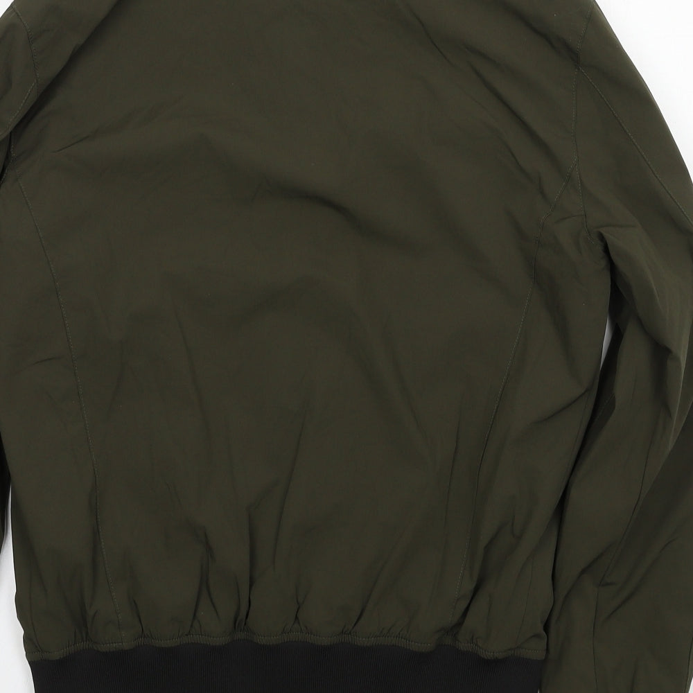 Zara Mens Green   Bomber Jacket Jacket Size S