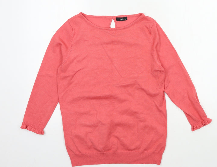 M&Co Womens Multicoloured Knit Pullover Jumper Size 10
